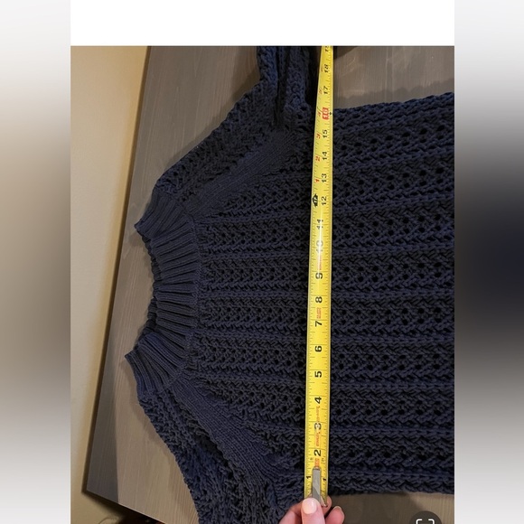 J. Crew Wide Neck Pointelle Beach Sweater - Picture 7 of 8